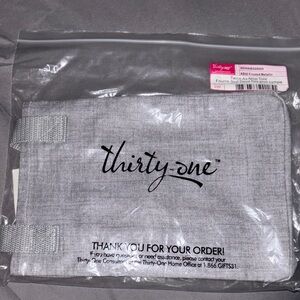 Thirty-One Twice as Nice Tote Frosted Metallic
